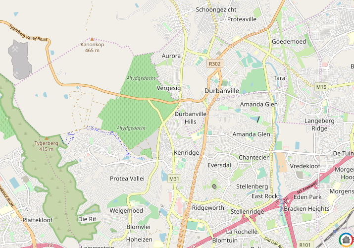 Map location of Kenridge Heights